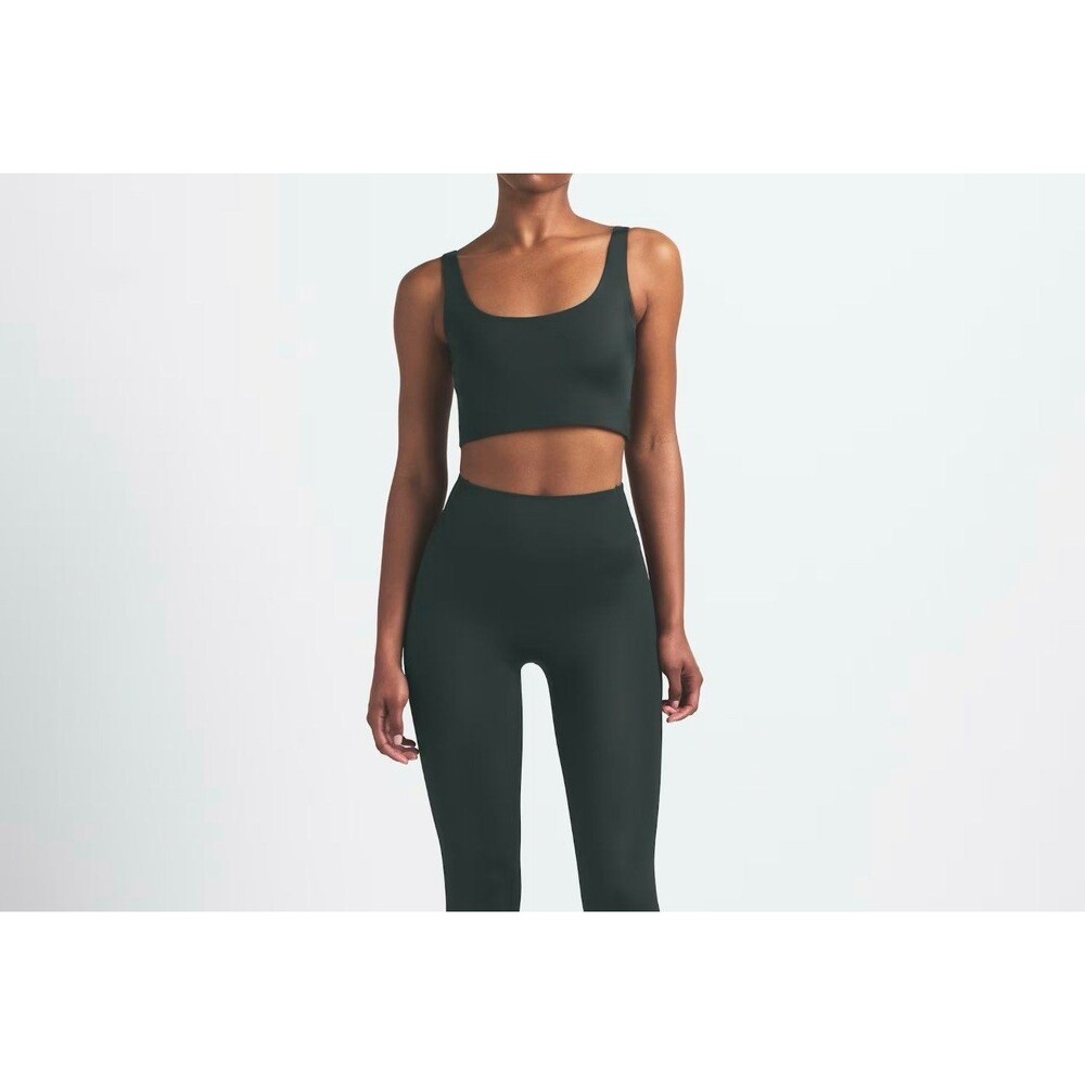 Skims Nike NikeSkims Shine Scoop Longline Bra Dark Teal M